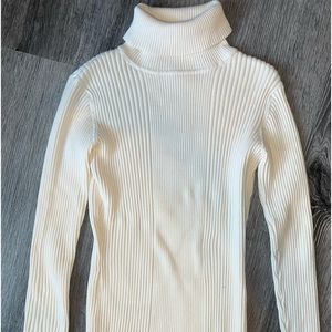 Cream Turtle Neck